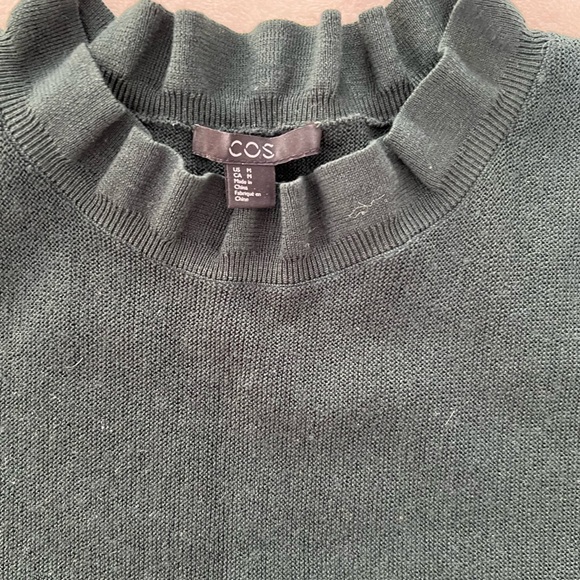 COS sweater in dark green, size M - Picture 2 of 2